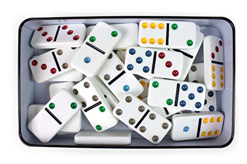 Tactic Domino Double 6 Niños y Adultos Juego Juego de Tablero (Juego, Niños y Adultos, 20 min, Niño/niña, 5 año(s), 99 año(s))