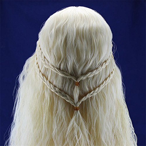 thematys Khaleesi Daenerys Targaryen Peluca Wig - Disfraz de Game of Thrones Carnaval y Cosplay - Mujeres