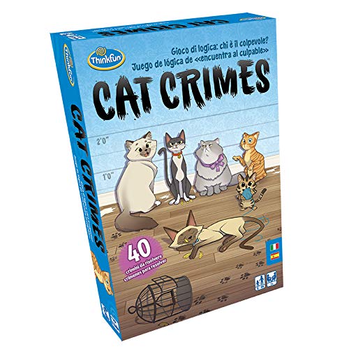 ThinkFun - Cat Crimes, Juego de Lógica, 1+ Jugadores, Edad Recomendada 8+