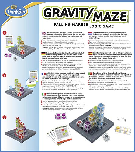 ThinkFun- Gravity Maze Juego de habilidad, Multicolor (Ravensburger 763399) , color/modelo surtido