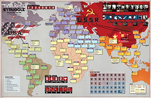 Twilight Struggle GMT Games GMT 0510-09 The Cold War 1945-1989 - Juego de Mesa temático de Guerra y Estrategia (2 Jugadores, Importado de Reino Unido)