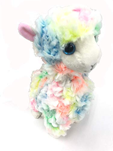 TY 41217 Lola, Lama Multicolor 15 cm Beanie Babies, multicolor , color/modelo surtido