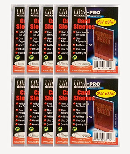 Ultra Pro - 1000 Soft Sleeves - 10 Packs