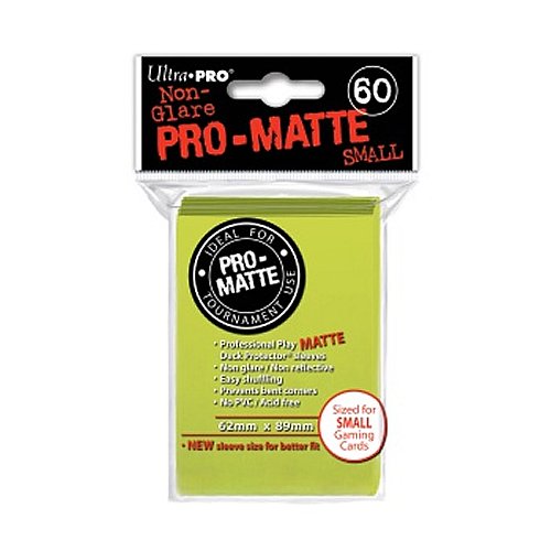 Ultra Pro 60 Protector Cubierta - por Mata por Mata Brillante Amarillo - Pequeño minisize Mangas - tarjeteros Amarillo Brillante - Yu-Gi-Oh!