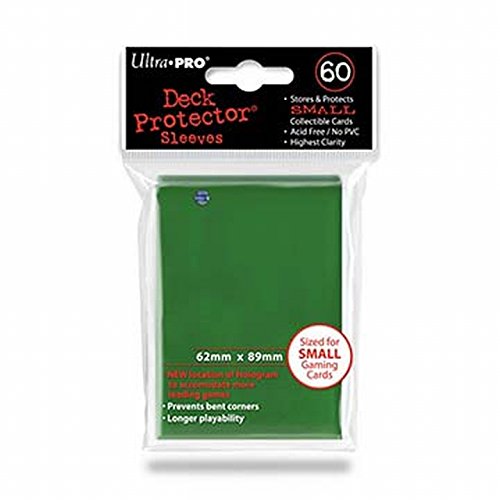 Ultra Pro- Deck Protector Fundas Verdes Pequeñas (60), Color (E-82966)