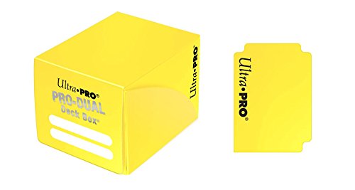Ultra Pro E-82986 Pro Dual Small Yellow Deck Box, Adultos Unisex, Talla Unica