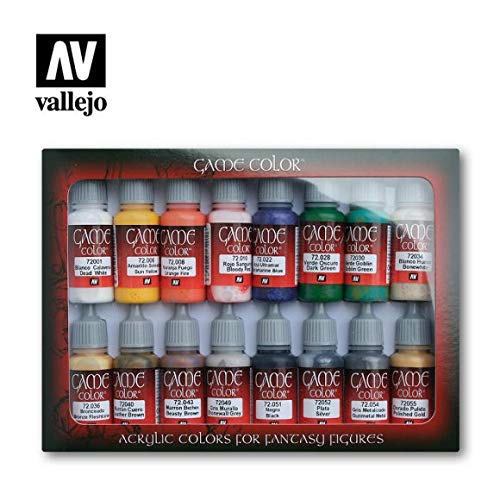 VALLEJO-3072299 72299 Vallejo Game Color Set DE 16, Multicolor (3072299)