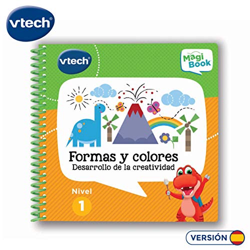 VTech – Libro para Magibook Formas y colores, Aprende en casa, Desarrollo de la creatividad con más de 40 actividades y cientos de interacciones, Nivel 1, 2-5 años (3480-480522)