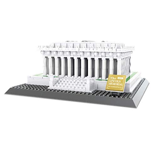 WANGE Lincoln Memorial de Washington. Modelo de Arquitectura para armar con bloques de construcción