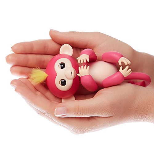 WowWee - Fingerlings Interactivo bebé mono, Rosado (3705)