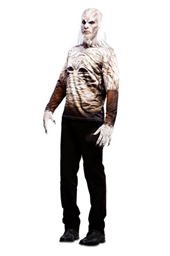 Yiija Fast Fun - Disfraz camiseta Walker, para adultos adulto, talla L, color blanco (Viving Costumes YJ00014)