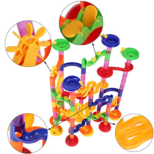 Zerodis Circuito de Canicas, Pistas para Canicas, Toys Creative DIY Maze Balls Track Blocks Juguetes educativos para Niños