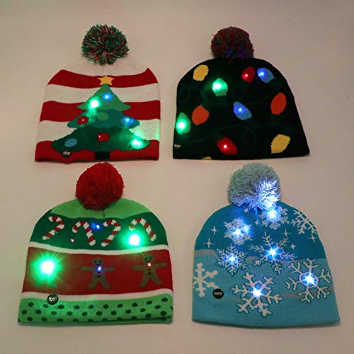 ZZTHJ Sombreros De Santa De Navidad para Niños Y Adultos Suministros para Fiestas Navideñas Invierno,Elkhead