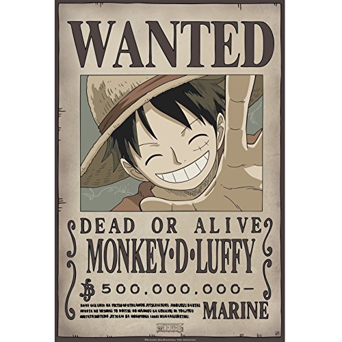 ABYstyle ABYDCO426 Abysse Corp_ABYDCO426 - Cartera 9 Carteles Wanted Luffy's Crew (21X29, 7) X5, Multicolor