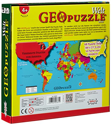 Amigo 00381 Geo Puzzle  - Mundo