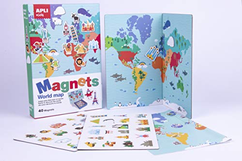 APLI Kids - Juego magnético mapamundi