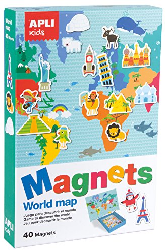 APLI Kids - Juego magnético mapamundi