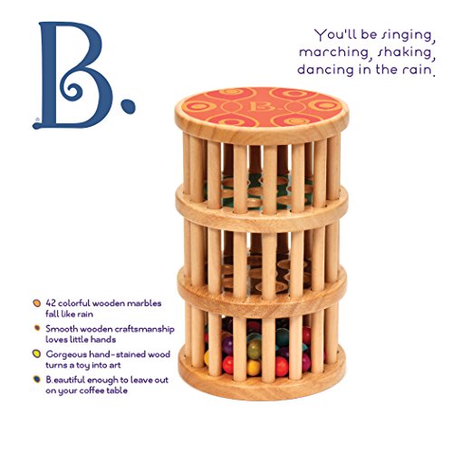 B. toys by Battat- B. A-Maze Rain Rush juegete de destreza – Juego de Lluvia niños – Madera natural-18+ Meses (Branford Ltd. BX1170Z)