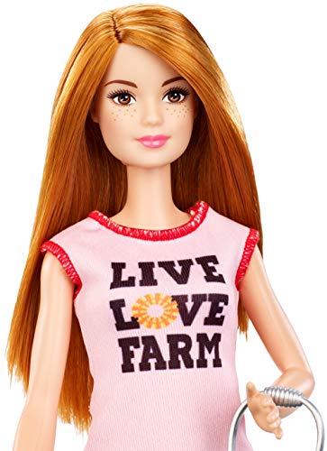 Barbie Quiero Ser Granjera de Gallinas y Pollitos, Muñeca con Animales y Accesorio (Mattel FXP15) , color/modelo surtido