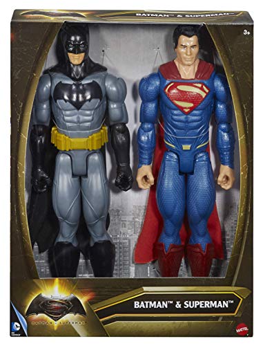 Batman vs Superman Figures 12 inch, Pack of 2 (Mattel DLN32) , color/modelo surtido