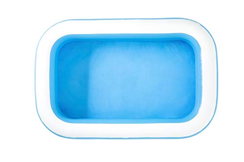 Bestway Family, Pool rechteckig für Kinder, Leicht aufbaubar, Blau, 262x175x51 cm Piscina Rectangular para niños (262 x 175 x 51 cm), Color Azul, (1054153XXX20)