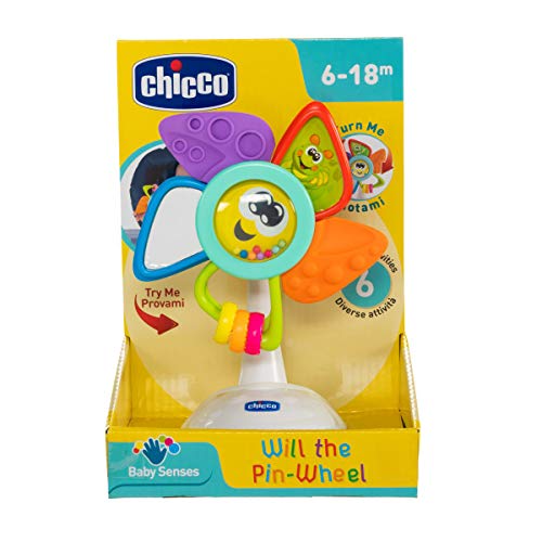Chicco Tino El Molino - Juguete de trona para bebés con ventosa y actividades manuales