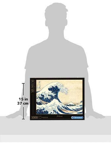 Clementoni - Puzzle Grandes museos 1000 Piezas Hokusai: La Gran Ola (39378)