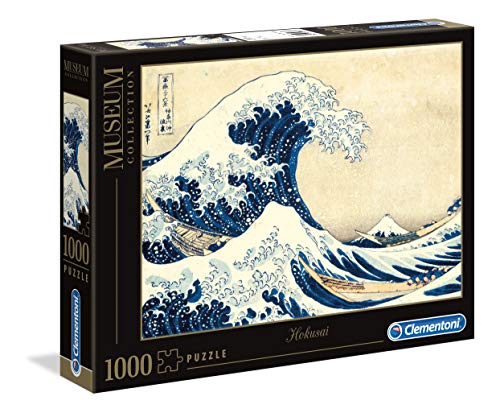 Clementoni - Puzzle Grandes museos 1000 Piezas Hokusai: La Gran Ola (39378)