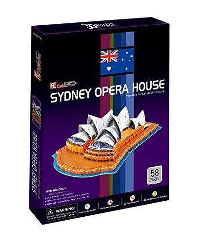 Cubicfun - Puzzle 3D opera de Sydney de 58 piezas (C067h)
