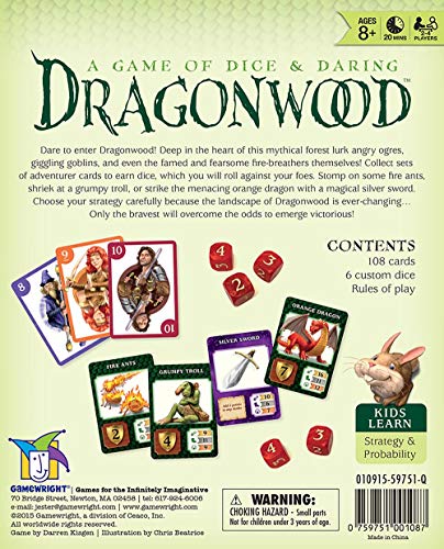 Dragonwood A Game of Dice & Daring Board Game by Gamewright