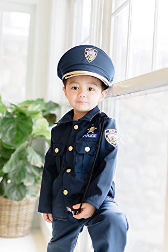 Dress up America - Disfraz de policía deluxe (201), 3-4 años (76 cm cintura, 102 cm altura)