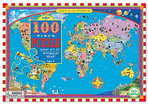 eeBoo- Puzzle, Mapa del Mundo (PZWR2)