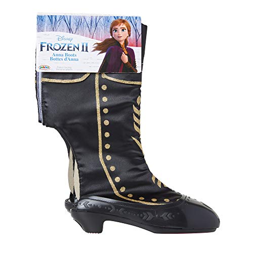 Glop Games- Disney Frozen 2 Anna Travel Boots for Girls Costume or Role Play Dress-Up, Adjustable Botas, Multicolor, Rosa (Jakks 203002-PB)