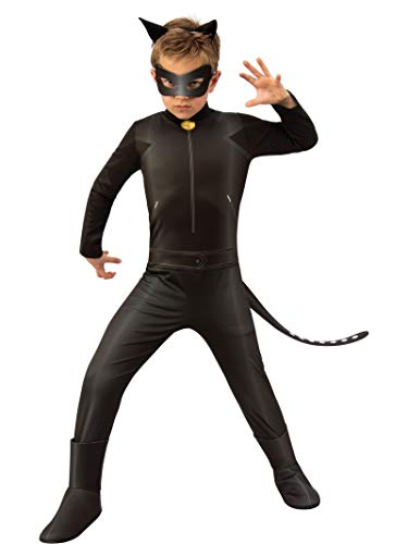 Ladybug - Disfraz de Cat Noir para niños, talla 5-6 años (Rubie'S 640904-M)
