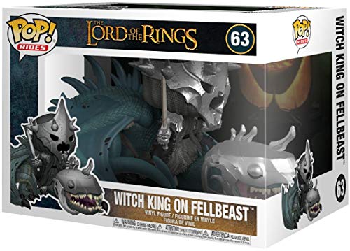 LAST LEVEL- Pop Rides Lord of The Rings S5: Witch King w/Fellbeast El Señor de los Anillos Rey Brujo w/Nazgul Figura LOTR ON, Multicolor (FFK39894)