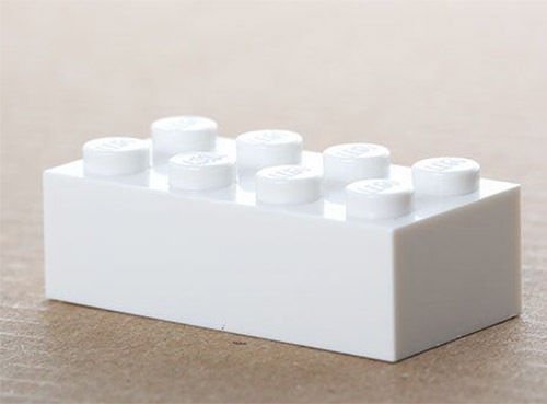 LEGO 100x white Basic Brick 2x4 (3001) New