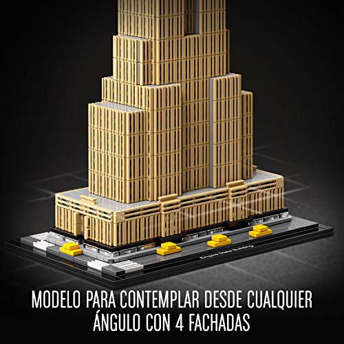 LEGO Architecture - Empire State Building Nuevo Juego de Construcción, Maqueta de Juguete de la Icónica Torre de New York (21046)