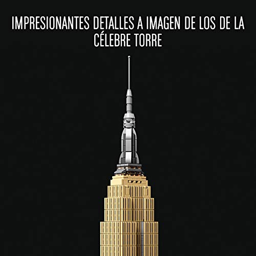 LEGO Architecture - Empire State Building Nuevo Juego de Construcción, Maqueta de Juguete de la Icónica Torre de New York (21046)