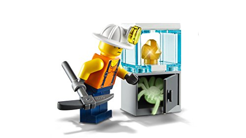 LEGO City - Mina: Equipo, Juguete Creativo de Construcción de Grupo de Mineros con Muñeco de Araña que Brilla en la Oscuridad para Niños y Niñas  de 5 a 12 Años, Incluye Minifiguras (60184)