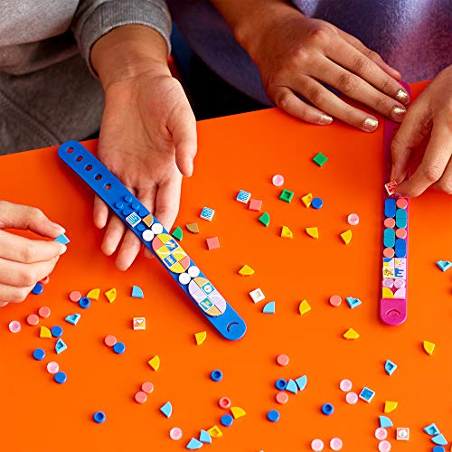 LEGO DOTS - DOTS Extra: Edición, juguete manualidades, set DIY niñas y niños desde 6 años, bolsa con piezas decorativas, Incluye piezas de colores, translúcidas, con purpurina y estampadas (41916)