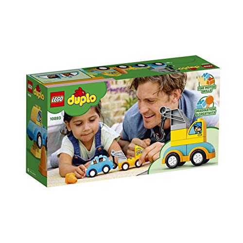 LEGO DUPLO My first - Mi Primer Camión Grúa, Juguete de Construcción Educativo de 1 a 2 Años (10883)