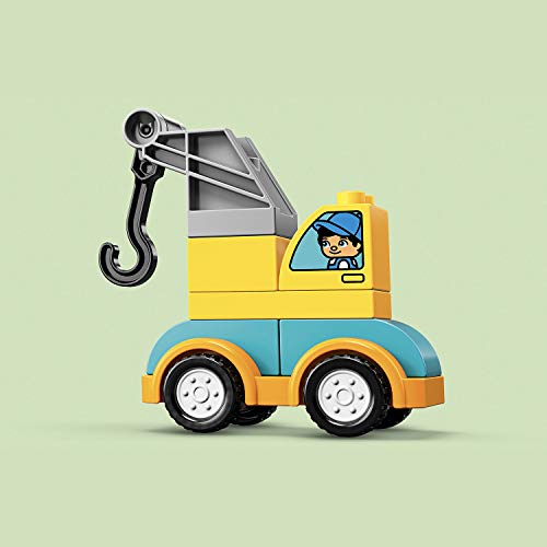 LEGO DUPLO My first - Mi Primer Camión Grúa, Juguete de Construcción Educativo de 1 a 2 Años (10883)