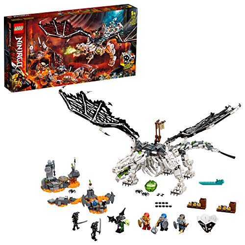 LEGO Ninjago - Dragón del Brujo de los Muertos, Juego de Construcción 2 en 1 de Dragón Ninja, Set con minifiguras de Esqueleto y dragón de juguete, recomendado a partir de 9 años (71721)
