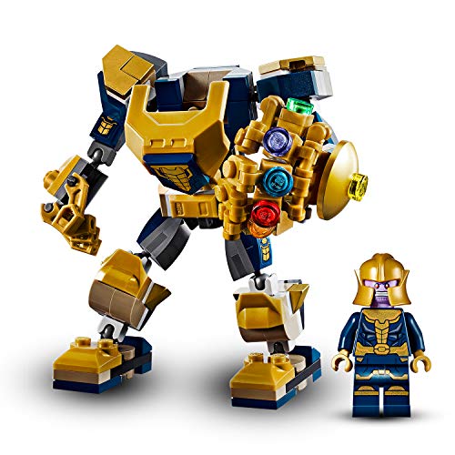 LEGO Super Heroes - Armadura Robótica de Thanos, Juguete de Construcción de Figura de Acción Mecánica de Juguete Inspirada en el Universo de Marvel, Set de Meca Coleccionable (76141)
