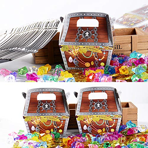 MEJOSER 30pcs 8 x 4 x 10,5cm Cajas de Cartón Cajas Piratas Caramelos Regalos Decoración Fiesta Cumpleaños