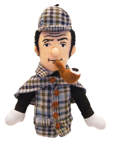 The Unemployed Philosophers Guild Sherlock Holmes Finger Puppet and Refrigerator Magnet - For Kids and Adults