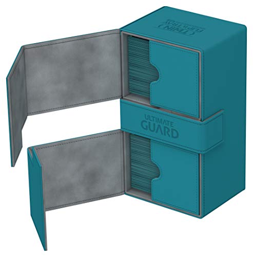 Ultimate Guard Twin Flip´n´Tray Deck Case 200+ Caja de Cartas Tamaño Estándar XenoSkin Gasolina Azul