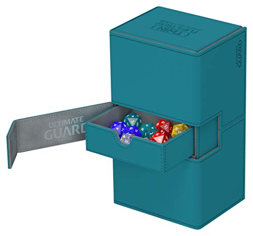 Ultimate Guard Twin Flip´n´Tray Deck Case 200+ Caja de Cartas Tamaño Estándar XenoSkin Gasolina Azul