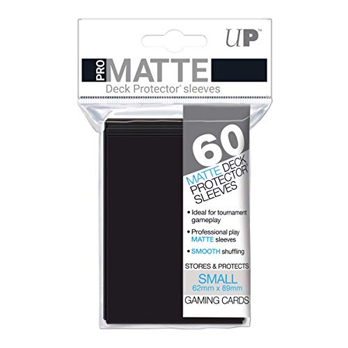Ultra Pro Matte Tarjeta Mangas (Paquete de 60, Negro)