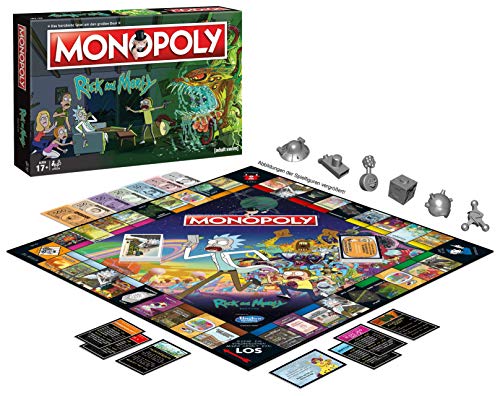 Winning Moves- Monopoly-Rick and Morty Juego de mesa, Color rick & morty, estándar (WIN45069) , color/modelo surtido